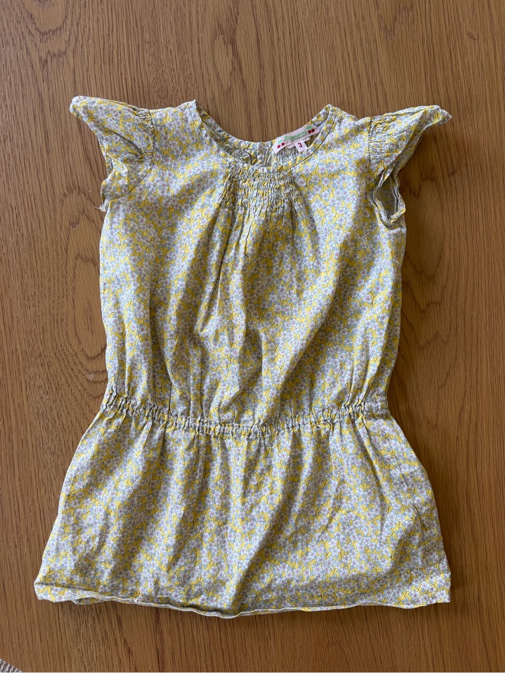 Bonpoint Yellow Floral Girls' Dress